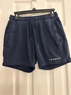 Youngla Men’s Sweat shorts Size Small in Black  Good used condition